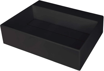 Umywalka granitowa nablatowa z miejscem na baterię - z maskownicą CQR_NU5M - Deante