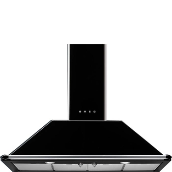 Okap kuchenny, Victoria, 110 cm, czarny KT110BLE - Smeg